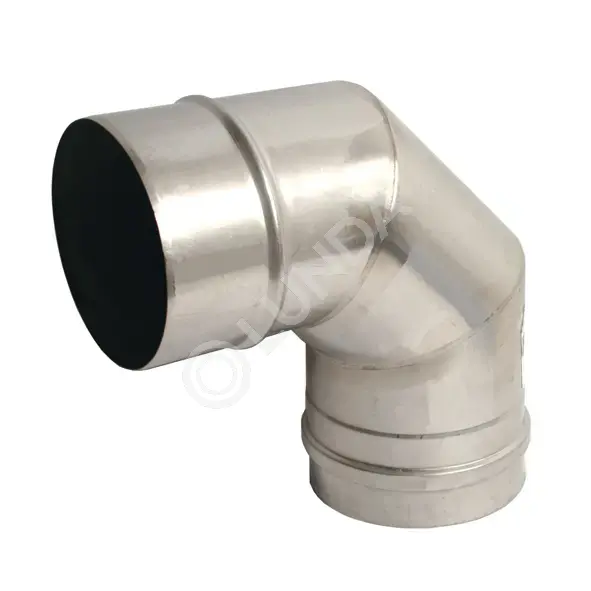 Колено 90° для дымохода, Дымотек | Lunda - котельное оборудование