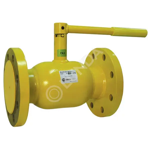 Шаровой стальной кран для газа фланец/фланец, с рукояткой, Ду 65-100 Ру ...