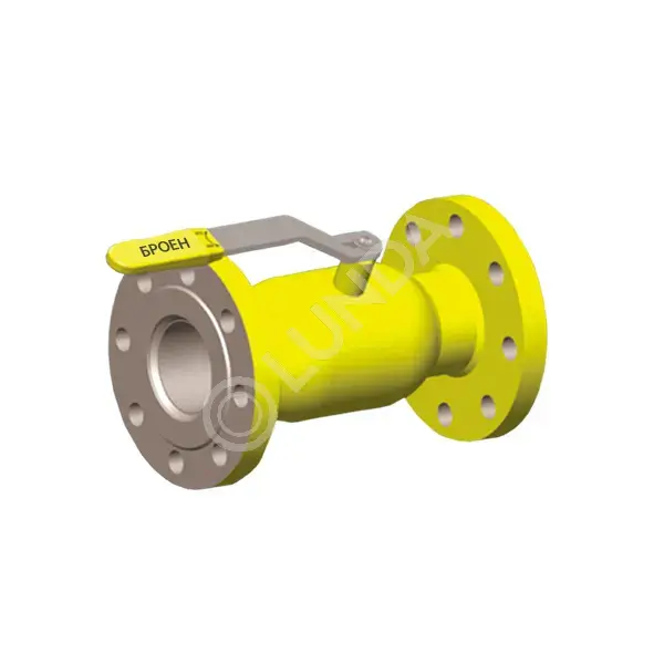 Шаровой стальной кран для газа фланец/фланец с плоской рукояткой, Ду 15 ...