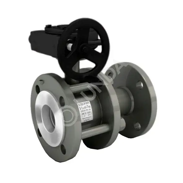 Шаровой стальной кран разборный фланец/фланец с механическим редуктором ...