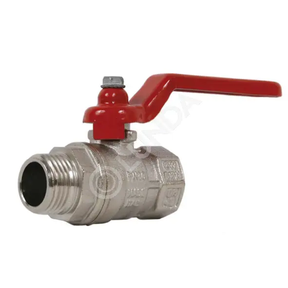 Шаровой латунный кран НР-ВР стандартнопроходной, с рукояткой, Ду 20-50 ...