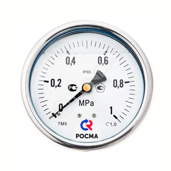 Манометр, Тип ТМ серия 20, виброустойчивый, подключение сзади, Росма ...