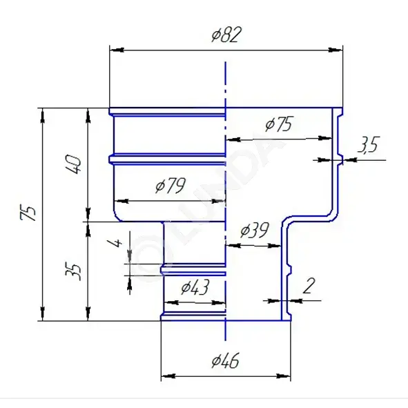 Манжета ступенчатая | Lunda - канализация