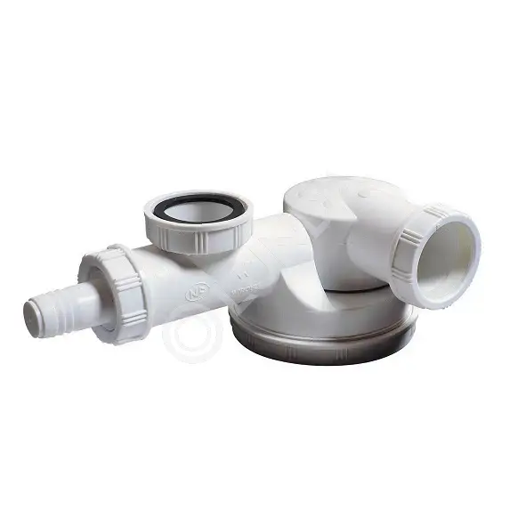 Сифон «ESPACE» сверхплоский с отводом для стиральной машины, без ...