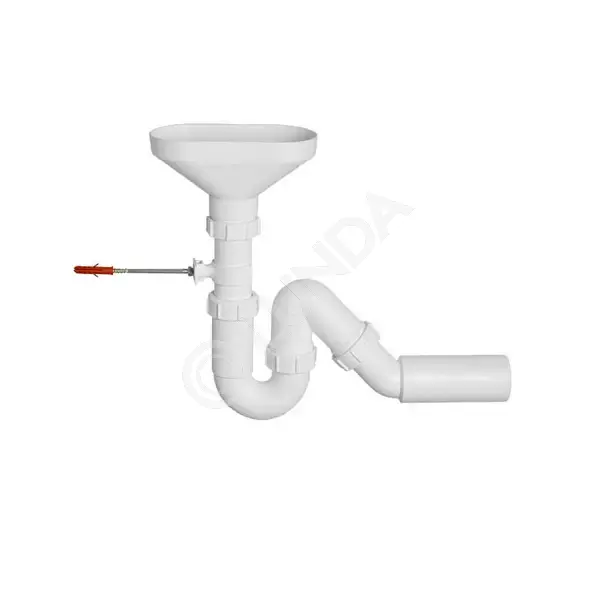 Сифон трубный Р/S-образный с приемной воронкой и универсальной отводной ...
