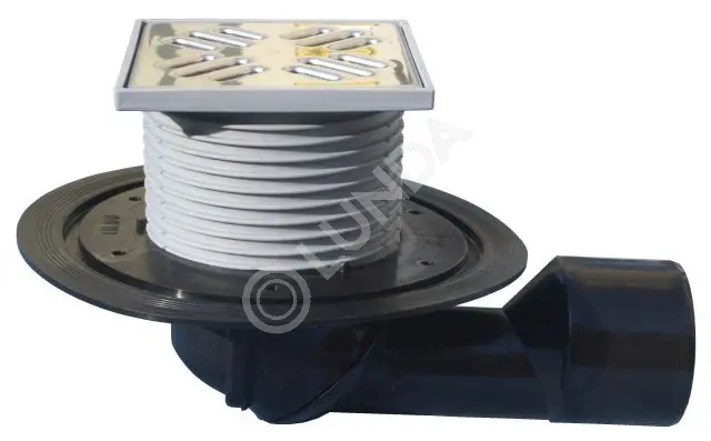 Трап горизонтальный DN50/75, поворотный выпуск, с запахозапирающим ...