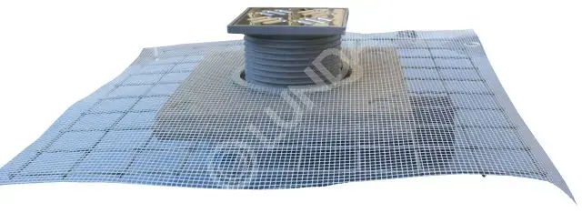 Трап горизонтальный DN50/75, с консолью из полимербетона и рулонной ...