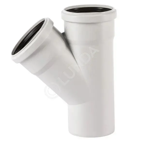 Тройник - 45°, системы HT (ПП), БЕЛЫЙ, Ostendorf | Lunda - канализация
