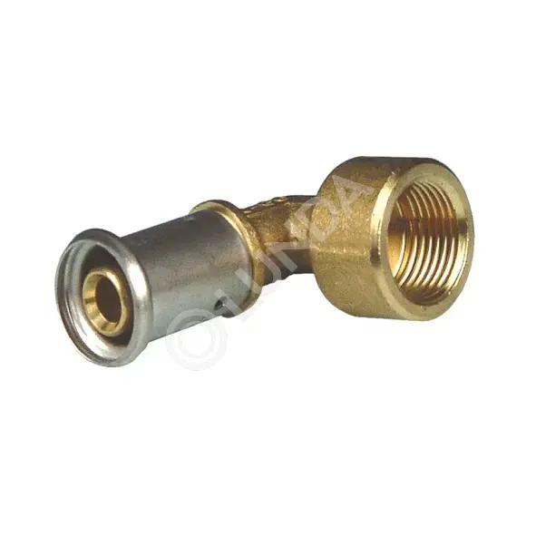 Угольник-пресс 90° ВР, латунь, Henco | Lunda - фитинги?