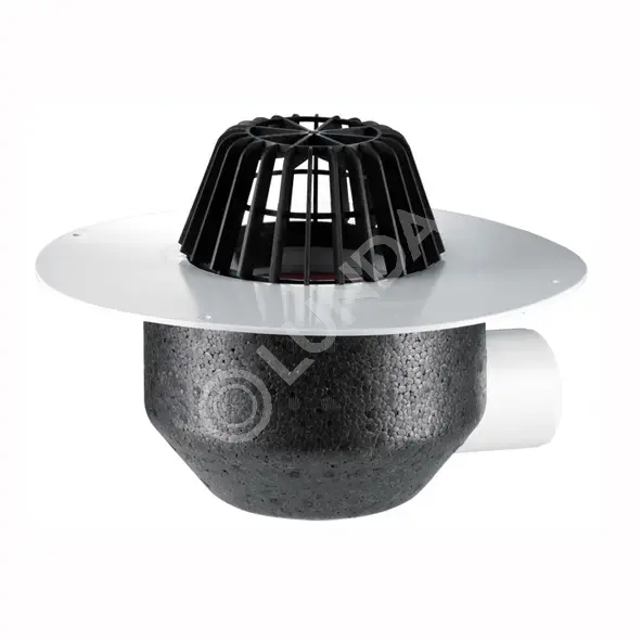 Кровельная воронка из ПВХ, с теплоизоляцией, HL64P | Lunda - канализация