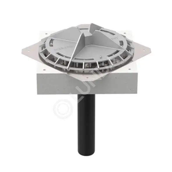 Воронка Geberit Pluvia с крепежным фланцем, для кровельных покрытий ...