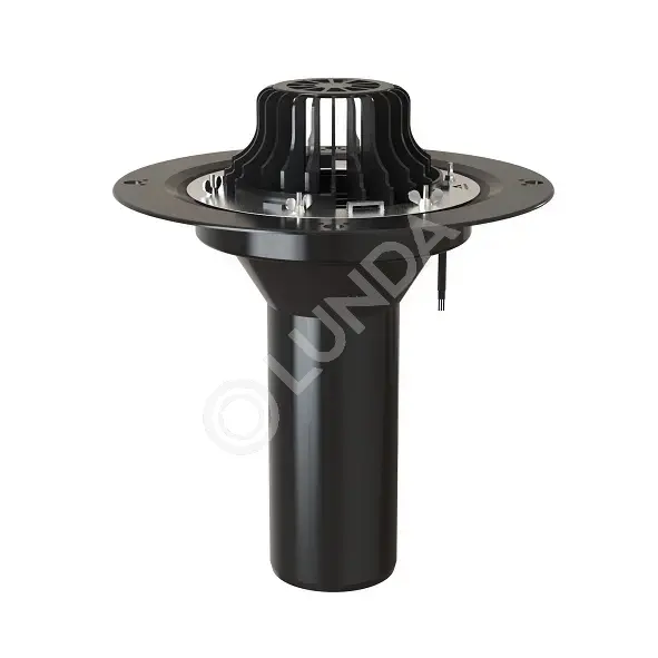 Кровельная воронка VMO с металлическим обжимным фланцем, с обогревом ...