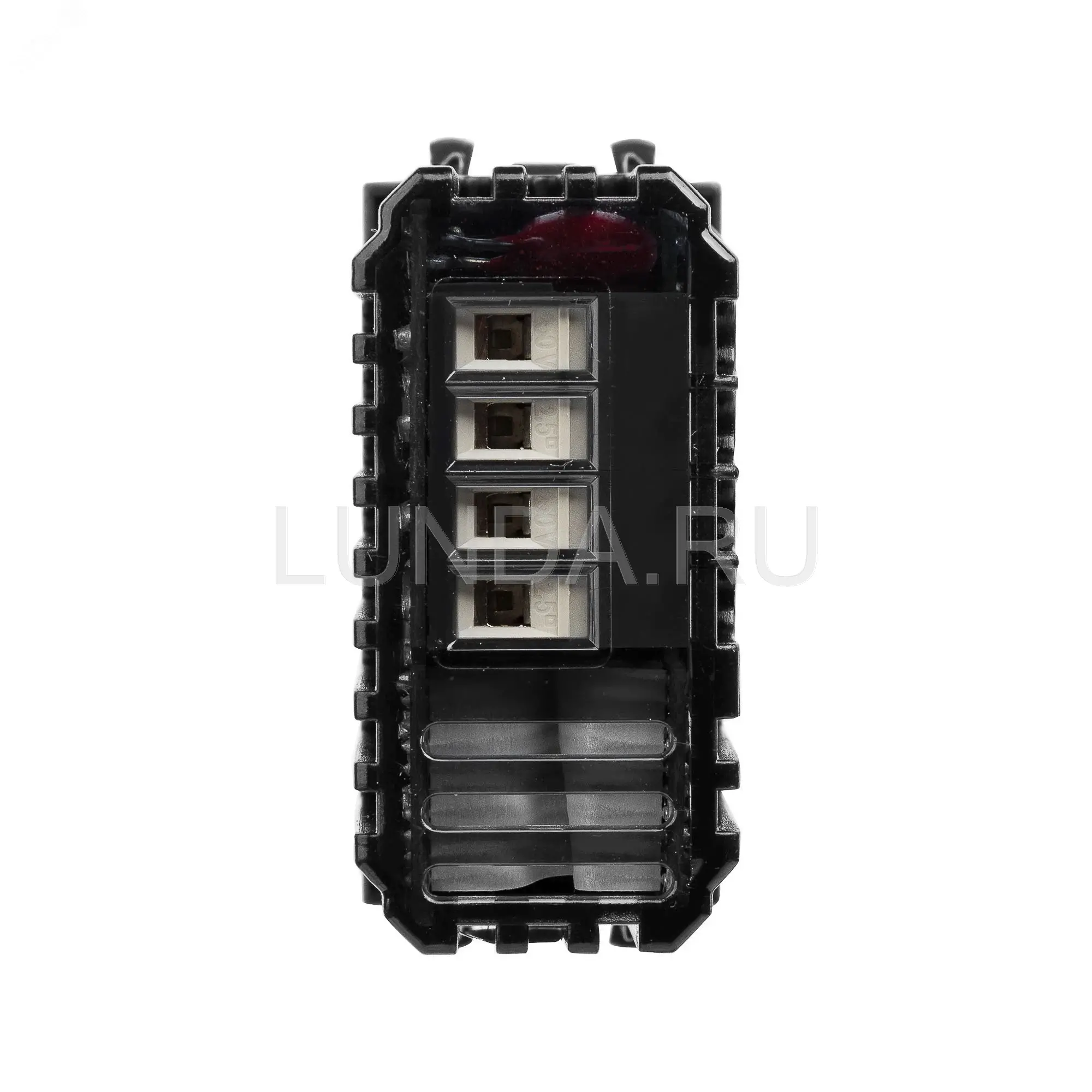 Avanti Диммер кнопочный ''Черный квадрат'', для LED ламп, 16A, 1 модульный, DKC