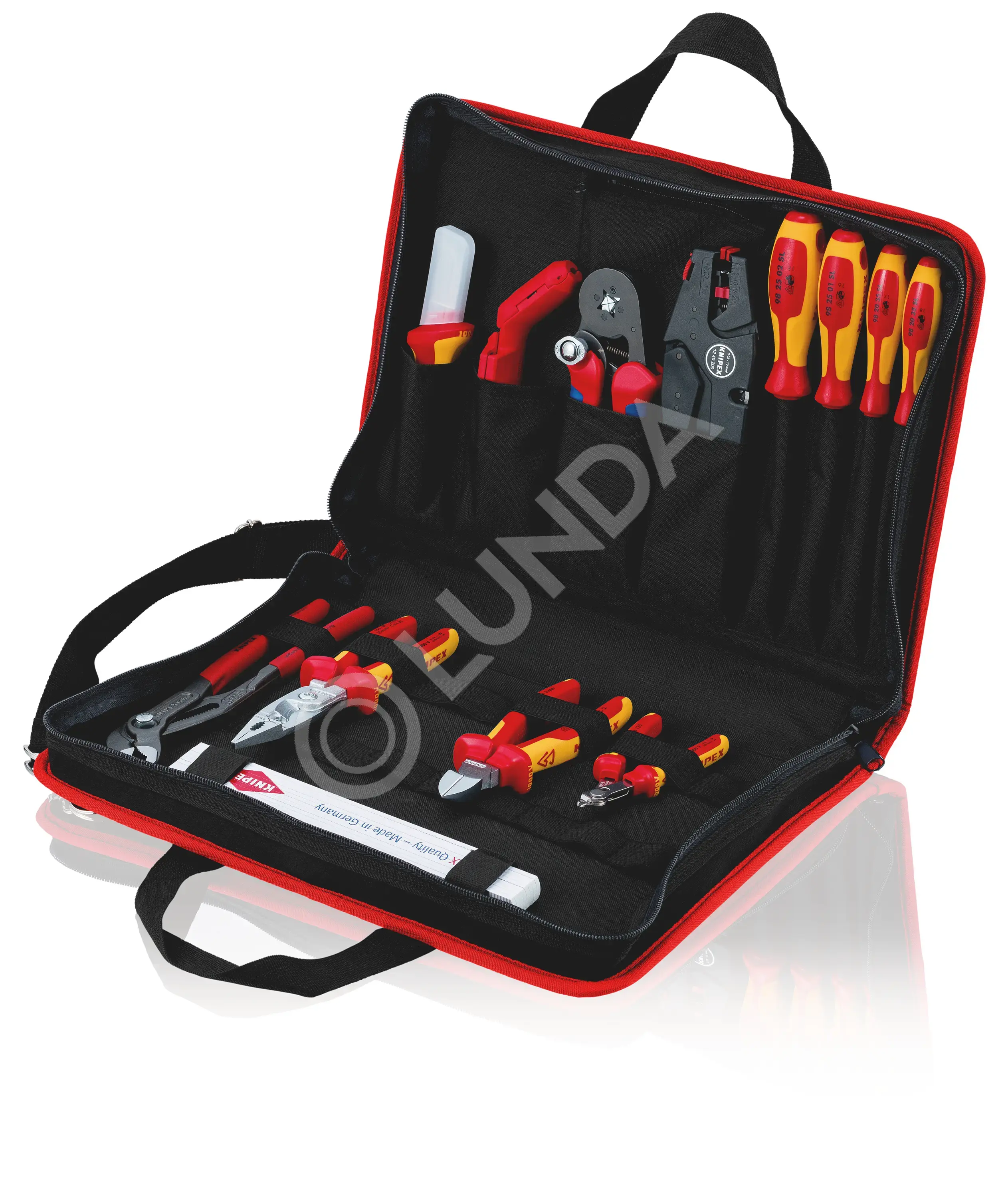 Сумка электрика Compact Electro с набором инструментов VDE, 14 предмета, Knipex