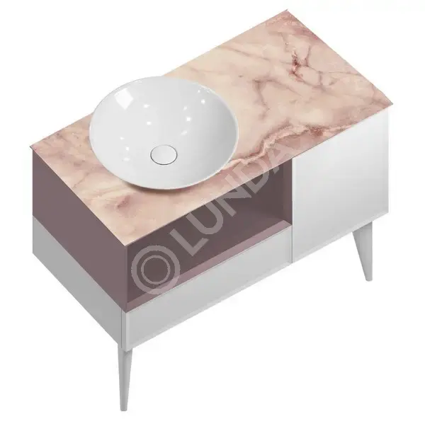 Тумба CONO настенная белый матовый, Kerama Marazzi
