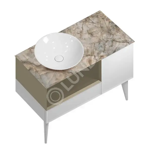 Тумба CONO настенная белый матовый, Kerama Marazzi