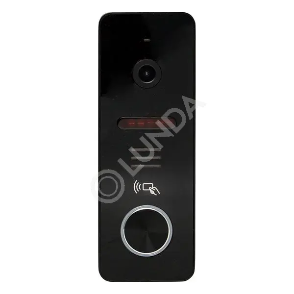 Вызывная видеопанель со счит, ключей CPV-02 чер, 4пр, 1000TVL IP65, EKF
