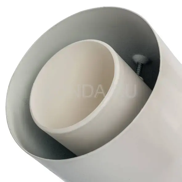 Адаптер 90° для дымохода конденсационный полипропиленовый DN 60/100 мм, совместим с Baxi, Viessmann, Stout