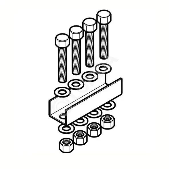 Соединительный элемент Geberit Pluvia для опорной шины квадратного ...