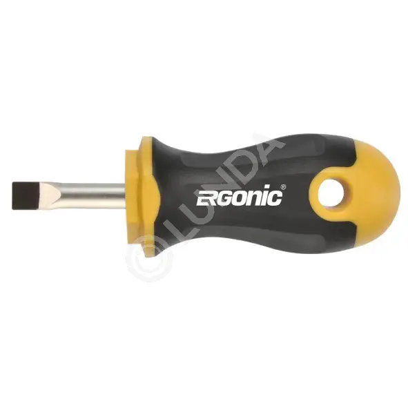 Отвертка плоская Ergonic Stubby SL, Felo