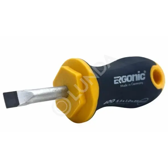 Отвертка плоская Ergonic Stubby SL, Felo