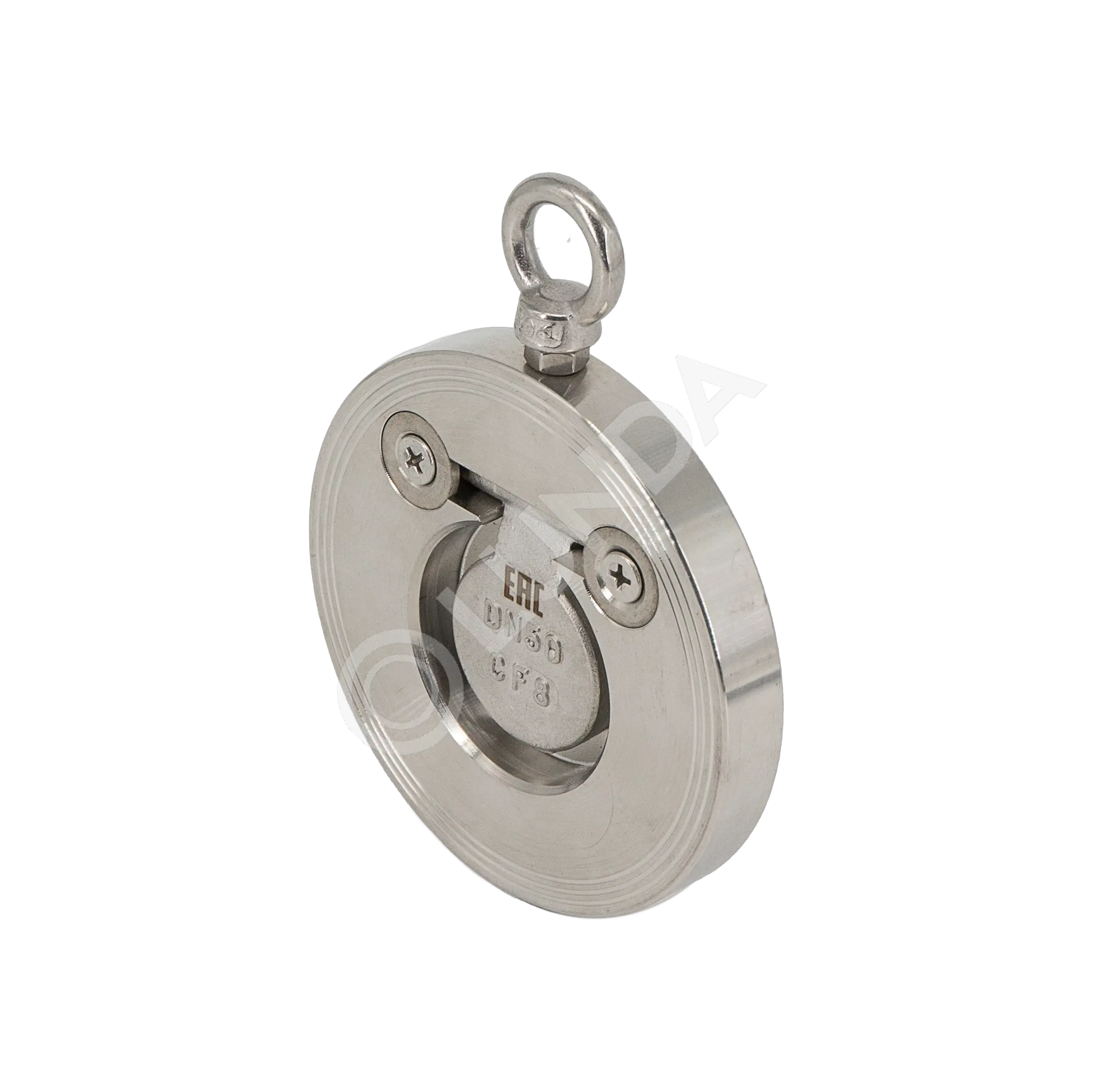 Обратный клапан межфланцевый хлопушка нержавеющий, AISI304, (CF8), NewKey