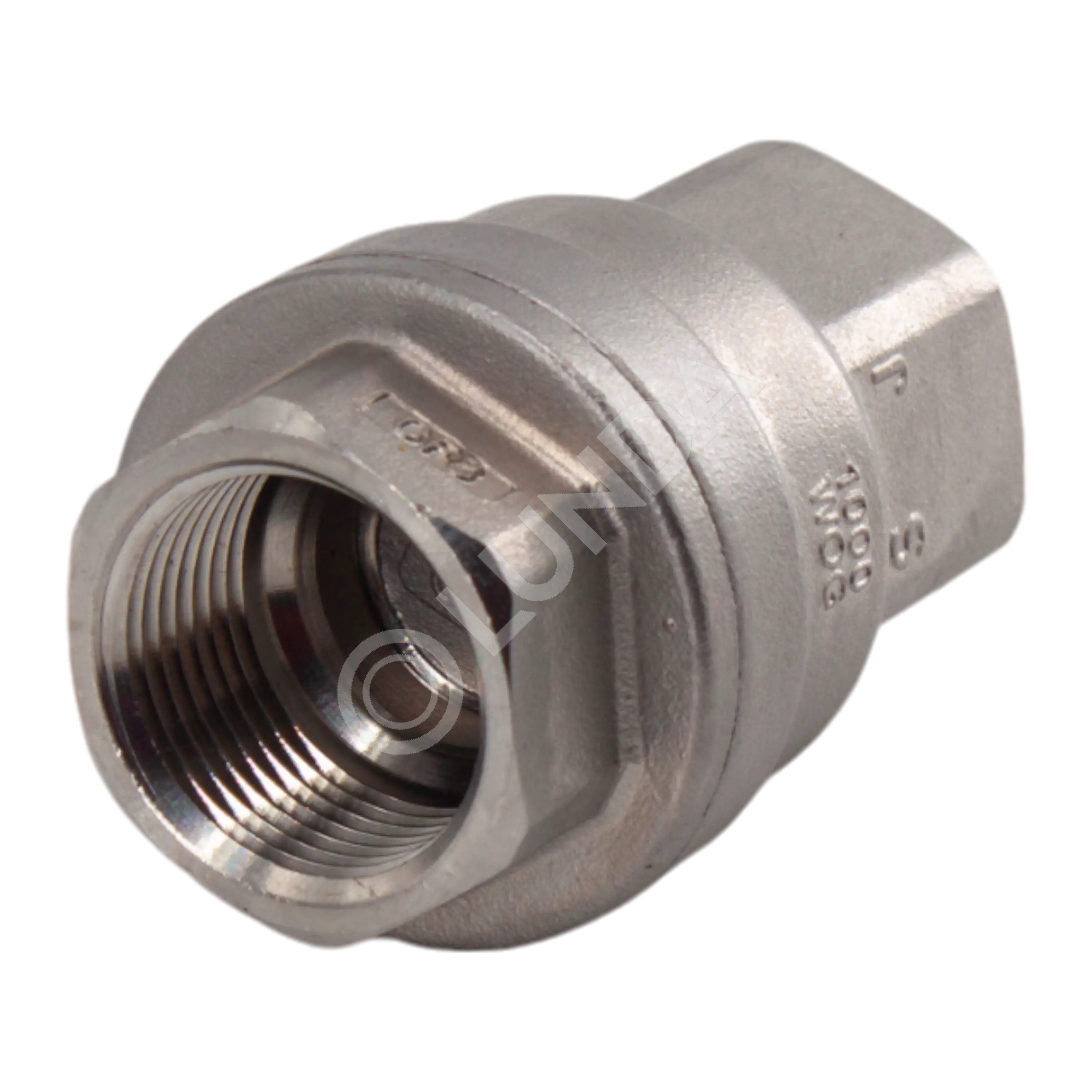 Обратный клапан муфтовый прямой нержавеющий, AISI304, (CF8), NewKey ...
