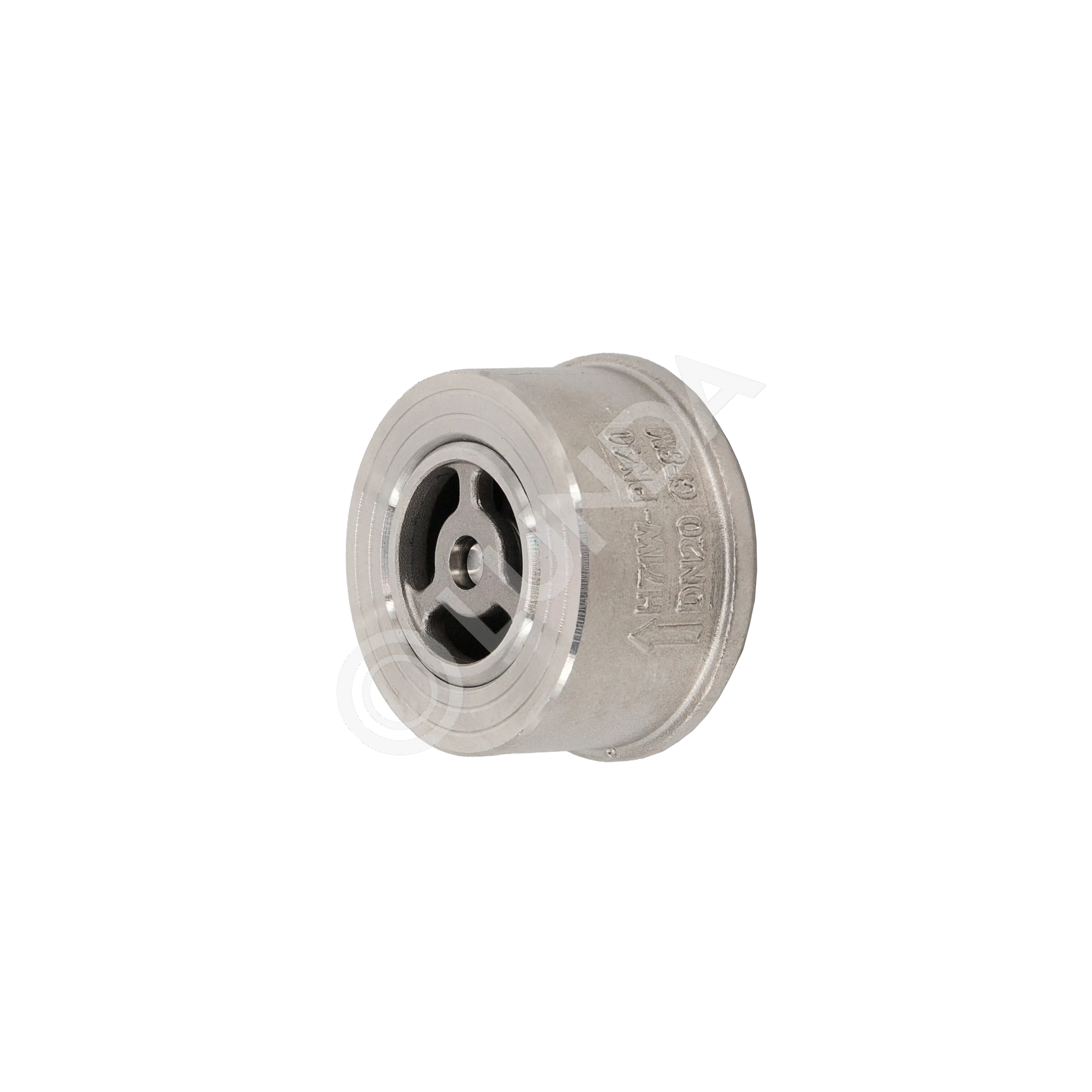 Обратный клапан межфланцевый тарельчатый нержавеющий, AISI316, (CF8M), NewKey