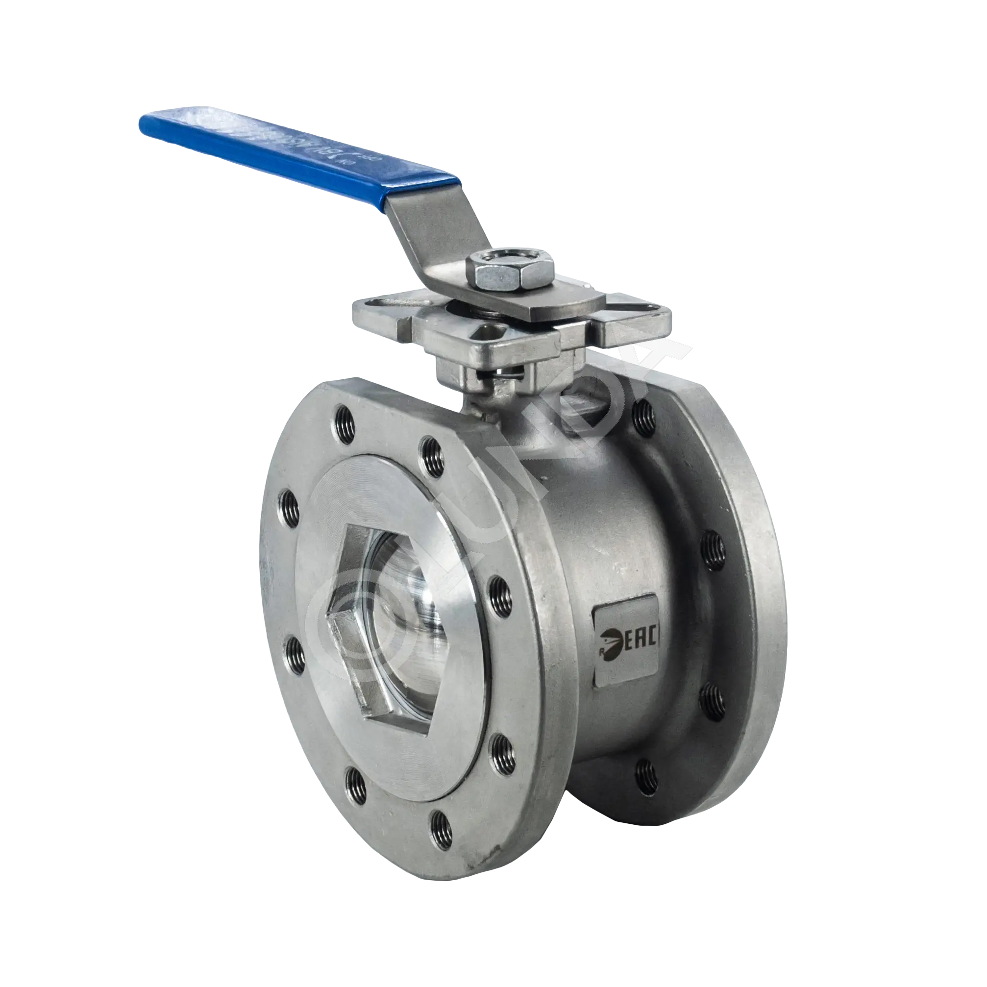 Кран шаровой межфланцевый под привод нержавеющий (1PC), AISI304, (CF8), NewKey