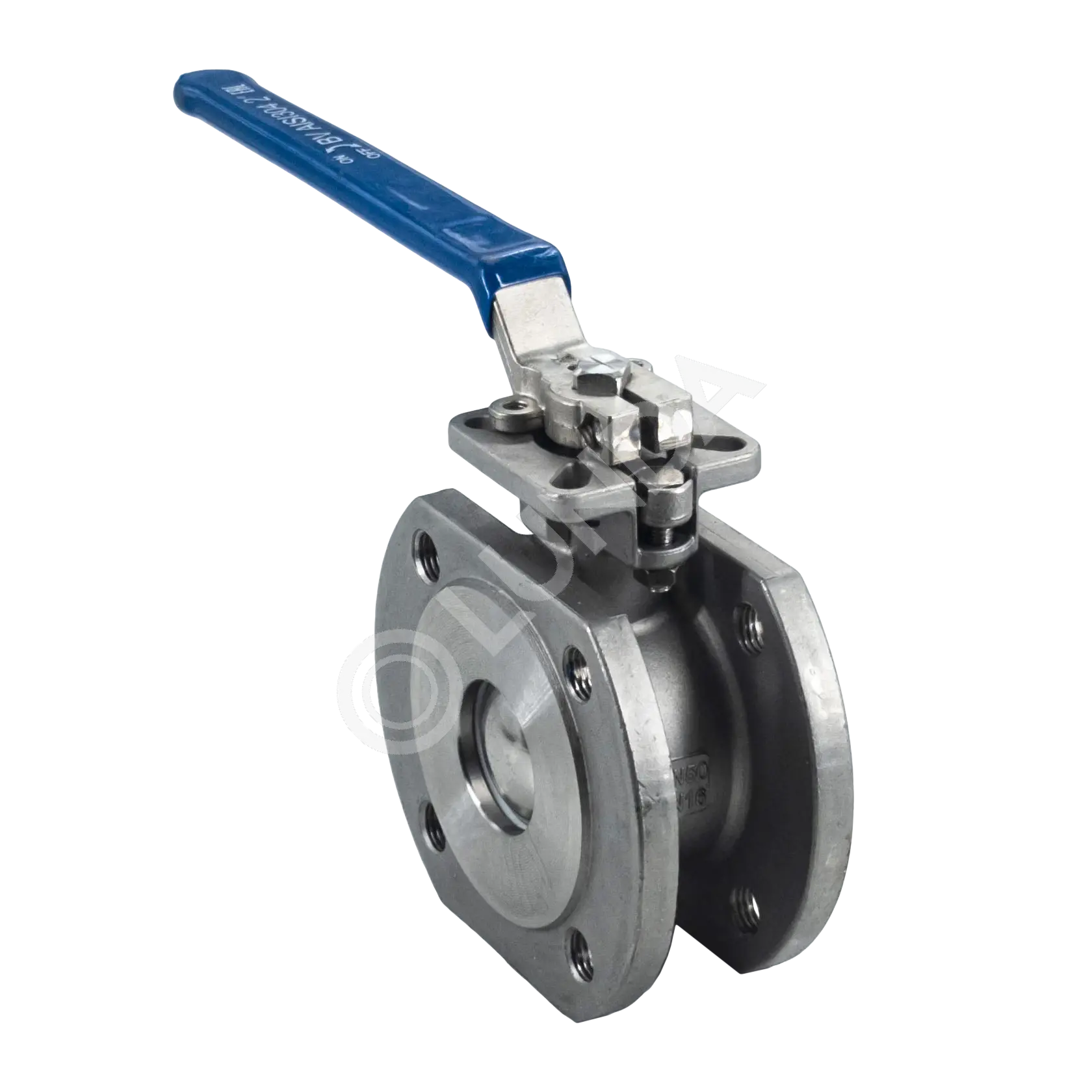 Кран шаровой межфланцевый под привод нержавеющий (1PC), AISI304, (CF8), NewKey