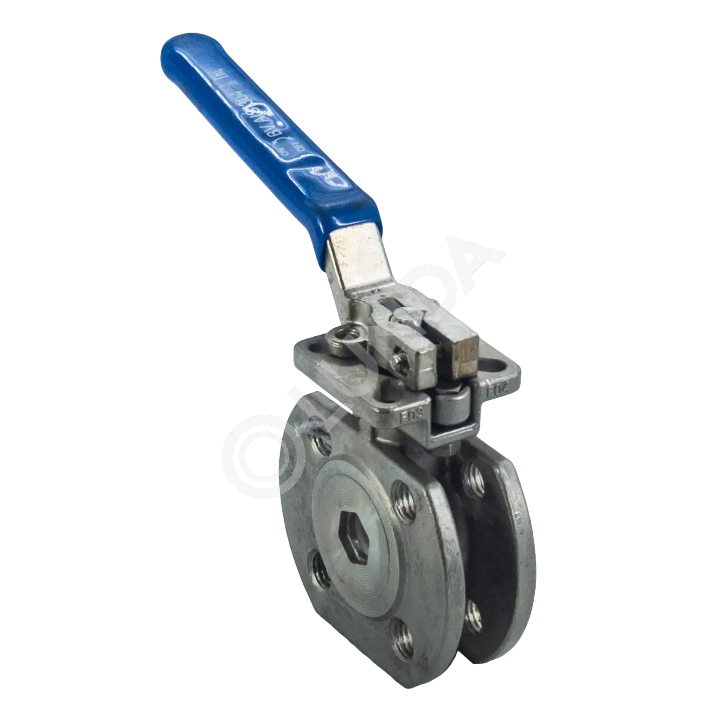 Кран шаровой межфланцевый под привод нержавеющий (1PC), AISI304, (CF8), NewKey