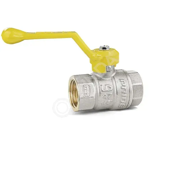 Шаровой латунный кран для газа полнопроходной, ВР, ручка-рычаг, Ду 15 ...