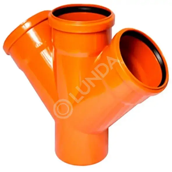 Крестовина 45° одноплоскостная ПП, Ростурпласт | Lunda - канализация