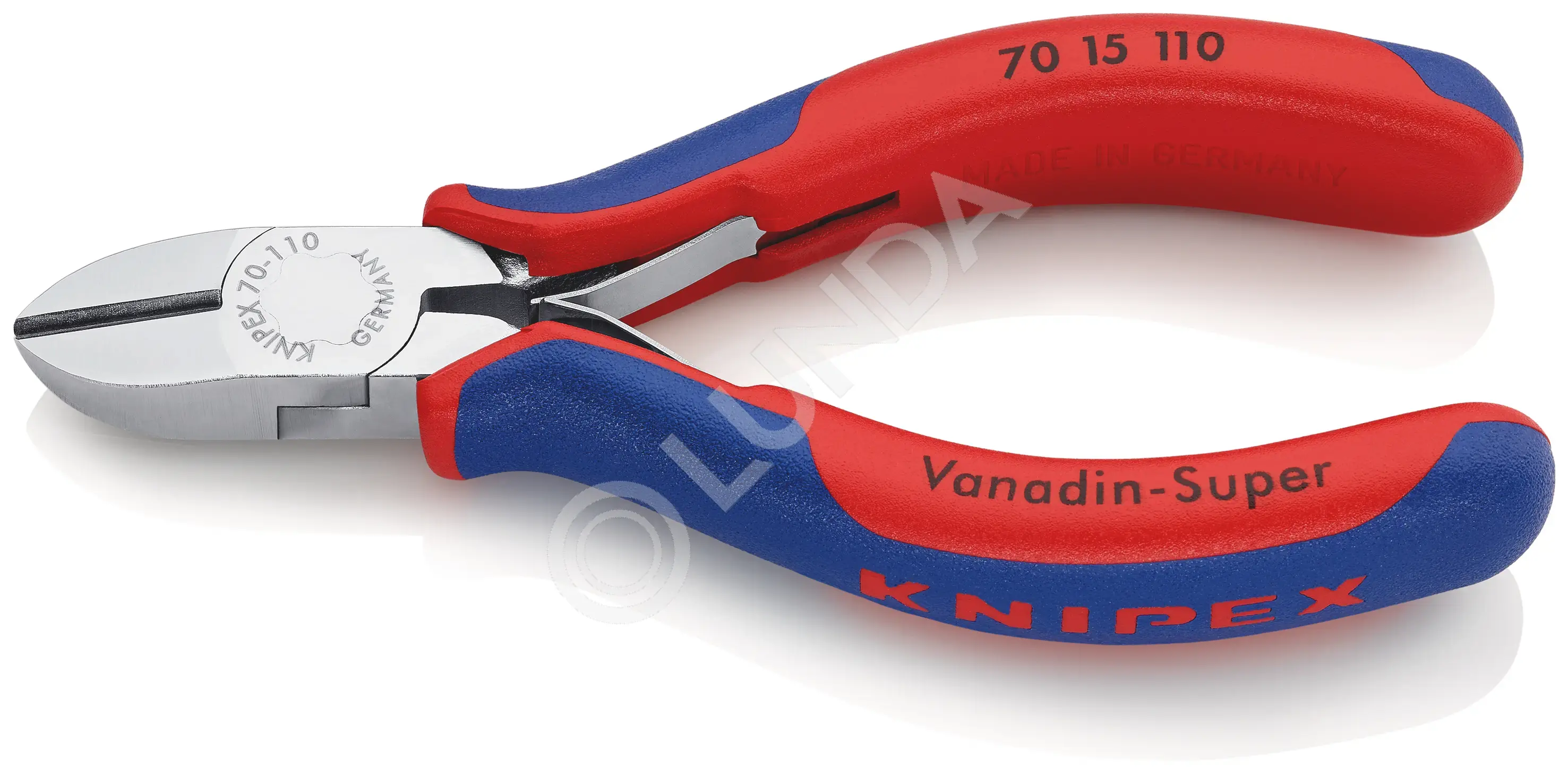 Кусачки боковые с пружиной, 110 мм, фосфатированные, 2-комп ручки, Knipex