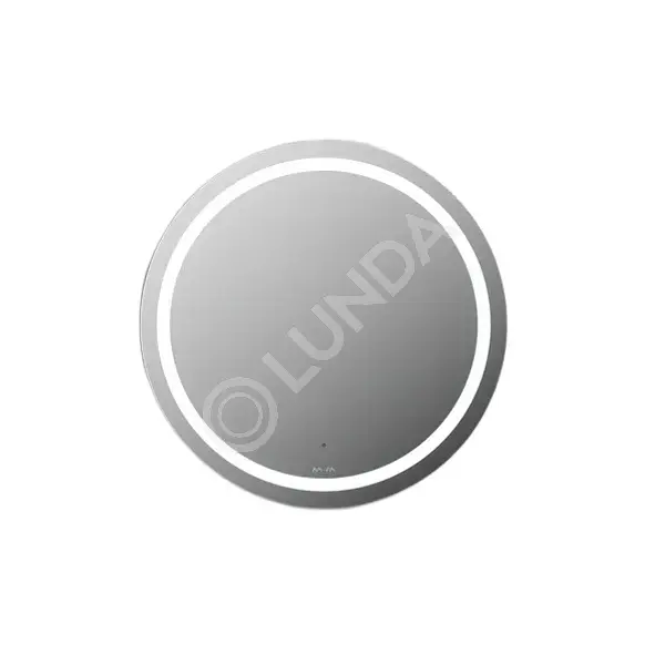Универсальное зеркало с контурной LED-подсветкой, ИК- сенсором, круглое, 60 см, X-Joy, стекло, пластик, серый металлик, AM.PM