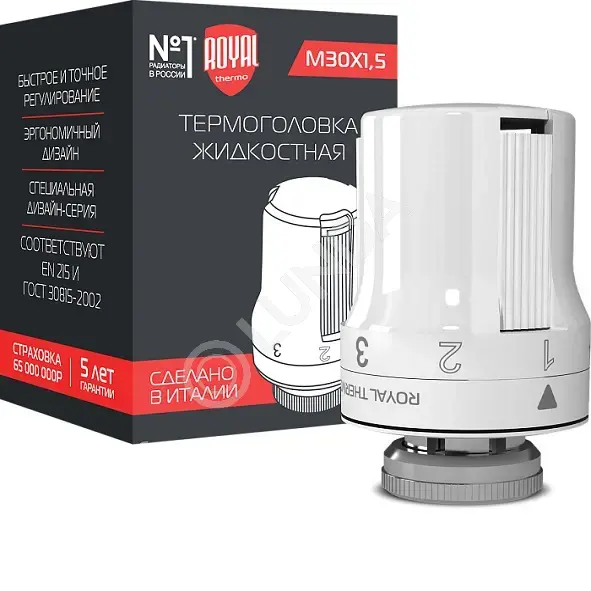 Термоголовка жидкостная, M30x1,5, Royal Thermo