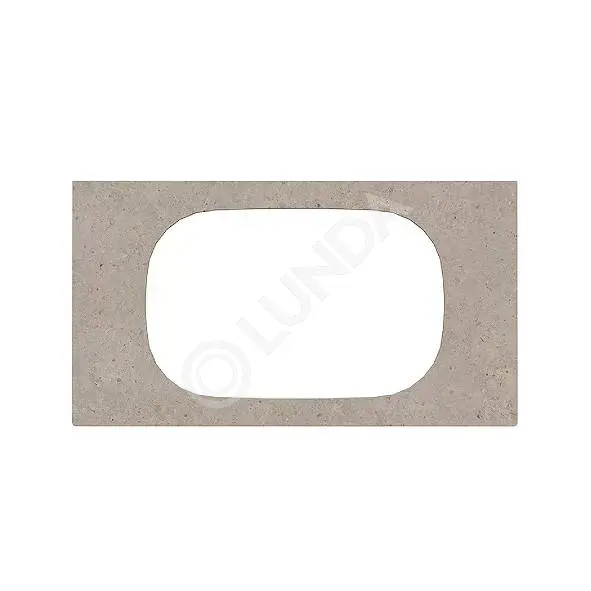 Столешница MAGICA Риккарди, без отверстия под смеситель, бежевый, Kerama Marazzi