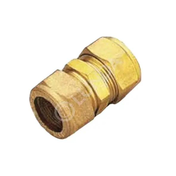 Муфта компрессионная латунная для медных труб | Lunda - фитинги