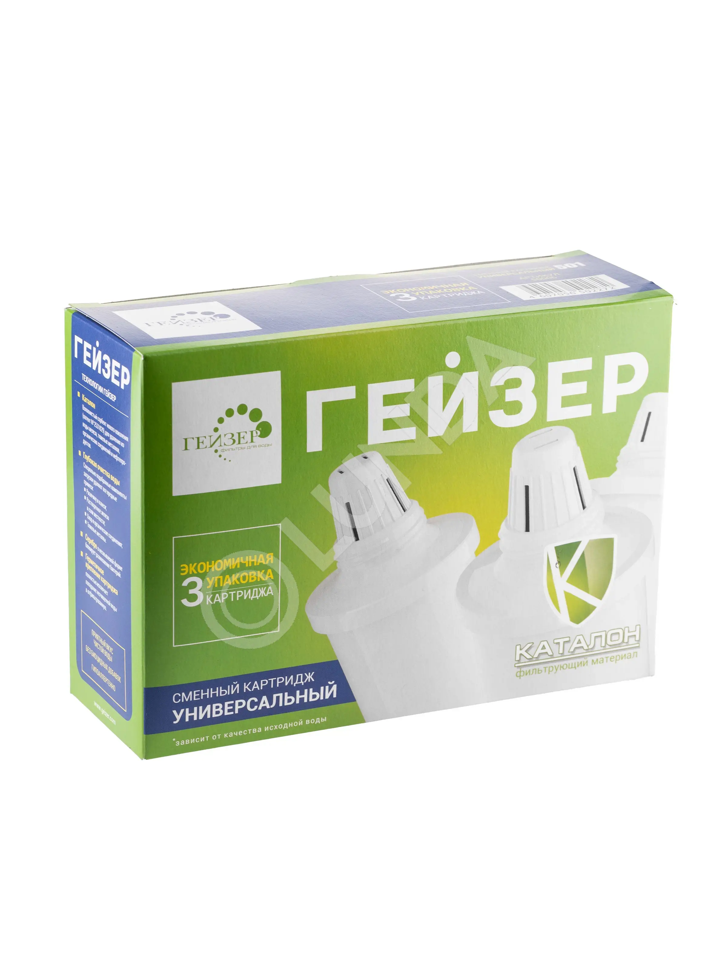 Набор сменных модулей 501 (3 шт., универсальный) для фильтров-кувшинов, Гейзер