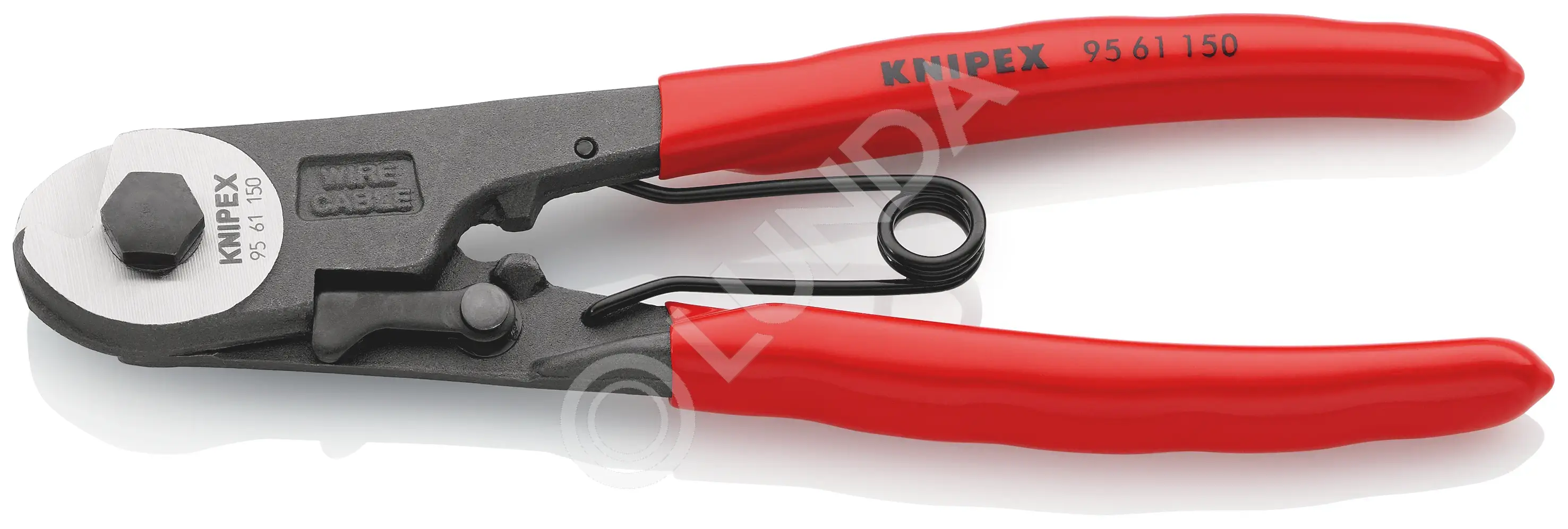 Ножницы компактные с пружиной для резки проволочных тросов, 150 мм, Knipex