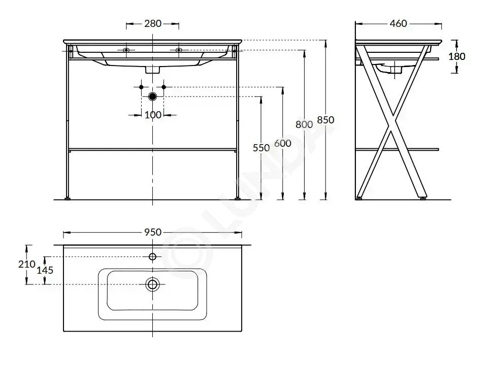 Металлическая структура PIANO Next напольная, Kerama Marazzi