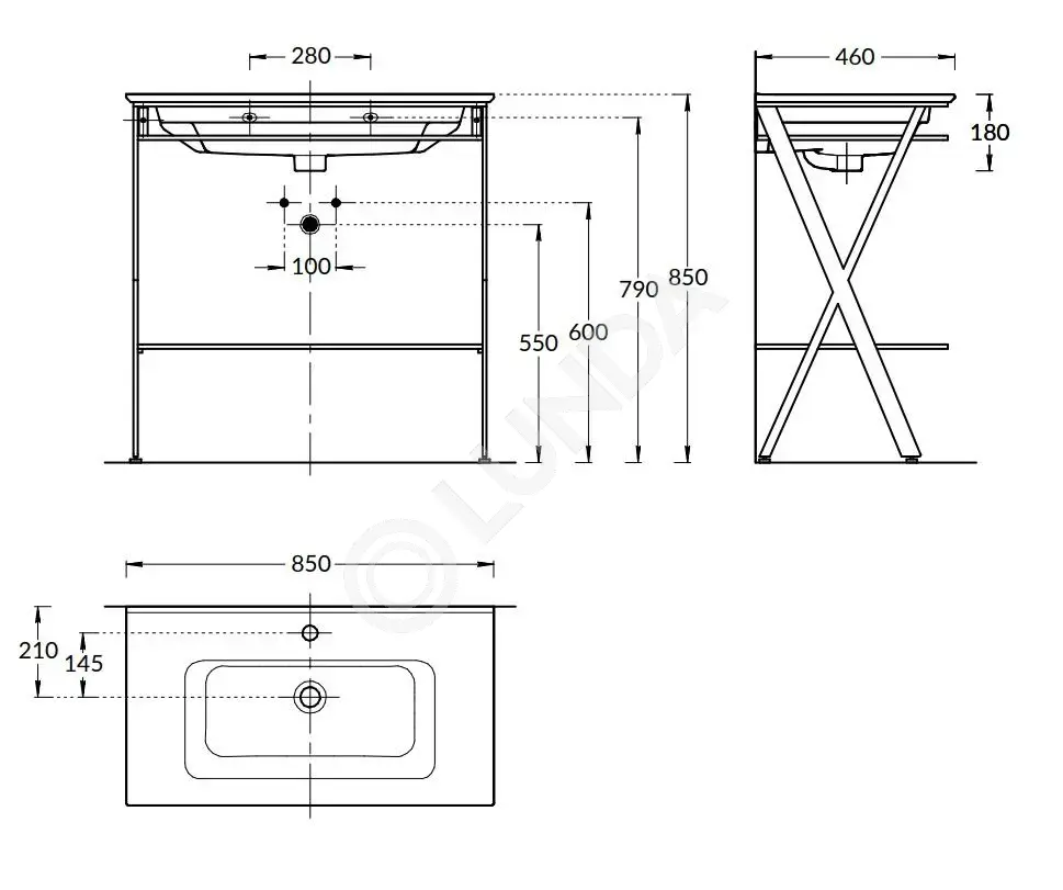 Металлическая структура PIANO Next напольная, Kerama Marazzi