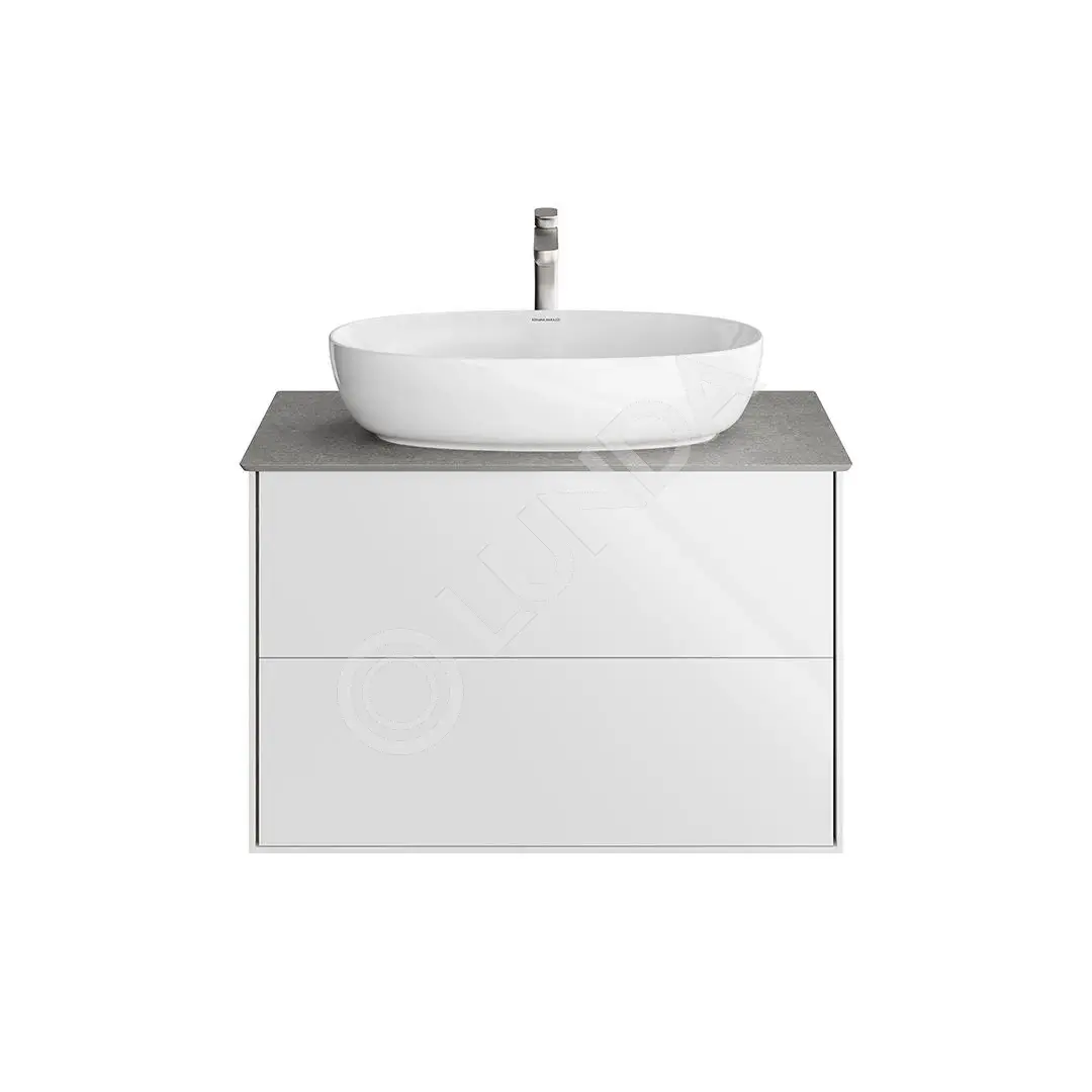 Тумба PLAZA Modern подвесная с 2-мя ящиками, белый, Kerama Marazzi