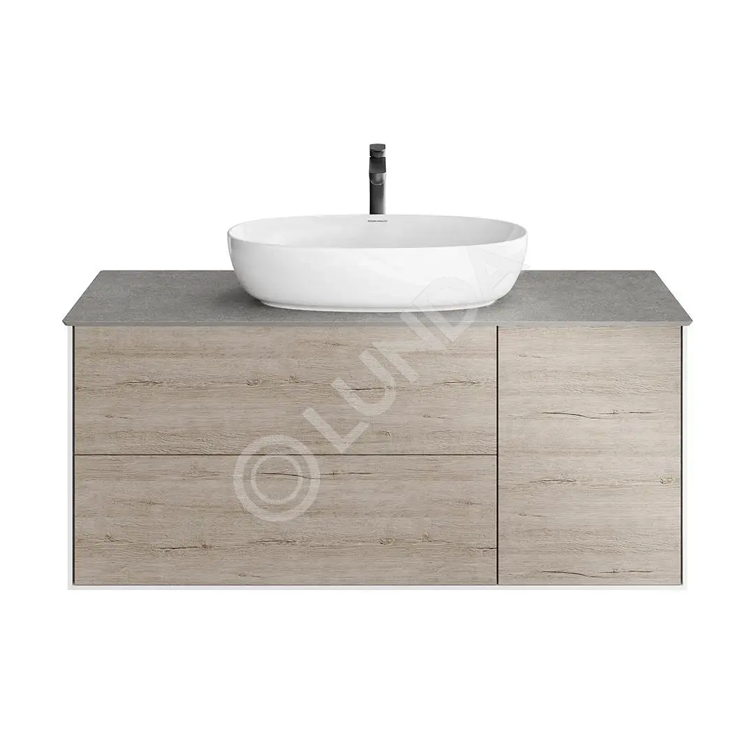 Тумба PLAZA Modern подвесная с 3-мя ящиками, дуб орегон, Kerama Marazzi