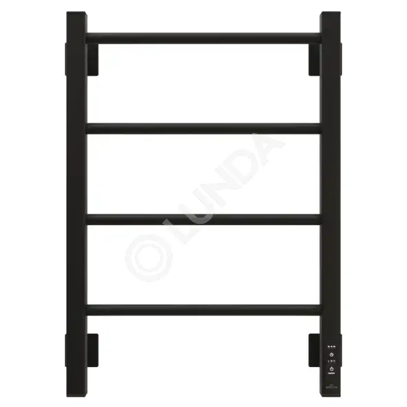 Полотенцесушитель электрический Simple K с греющим кабелем, черный, Grota
