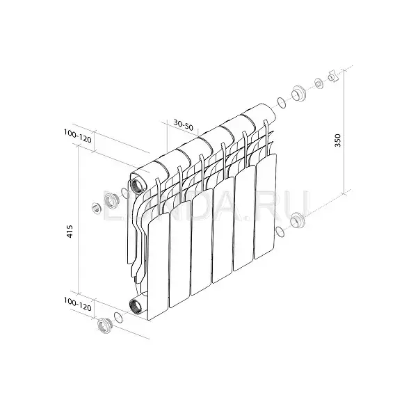 Радиатор royalthermo revolution 350