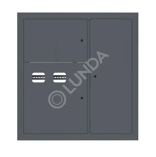 Щит этажный 2 кв, RAL7016 (1000х950х150) PROxima, EKF
