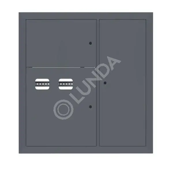 Щит этажный 2 кв, RAL7024 (1000х950х150) PROxima, EKF