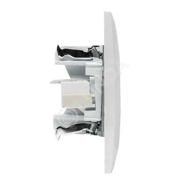 Валенсия розетка компьютерная RJ-45 2-местная белая PROxima, EKF