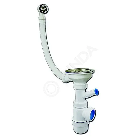 Сифон «Элит» с нержавеющей чашкой, отводом для стиральной машины и ...